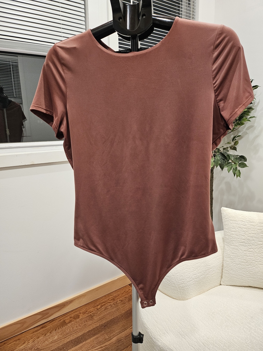 Body Express Body Contour Manga Corta Marrón - Talla L